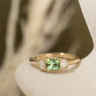 Amelia - tourmaline 14k gold ring - Kat Cadegan Jewellery
