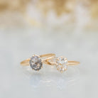 Amira - 1.1ct rose cut Diamond 14k gold ring - Kat Cadegan Jewellery