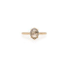 Amira - 1.99ct rose cut S&P Diamond 14k gold ring - Kat Cadegan Jewellery