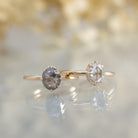 Amira - 1.99ct rose cut S&P Diamond 14k gold ring - Kat Cadegan Jewellery