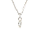 sterling silver birthstone pendant april diamond