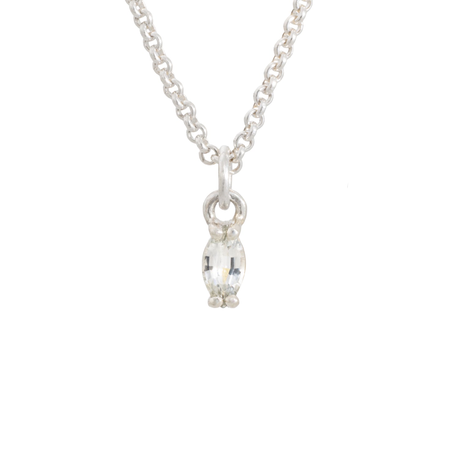 sterling silver birthstone pendant april diamond
