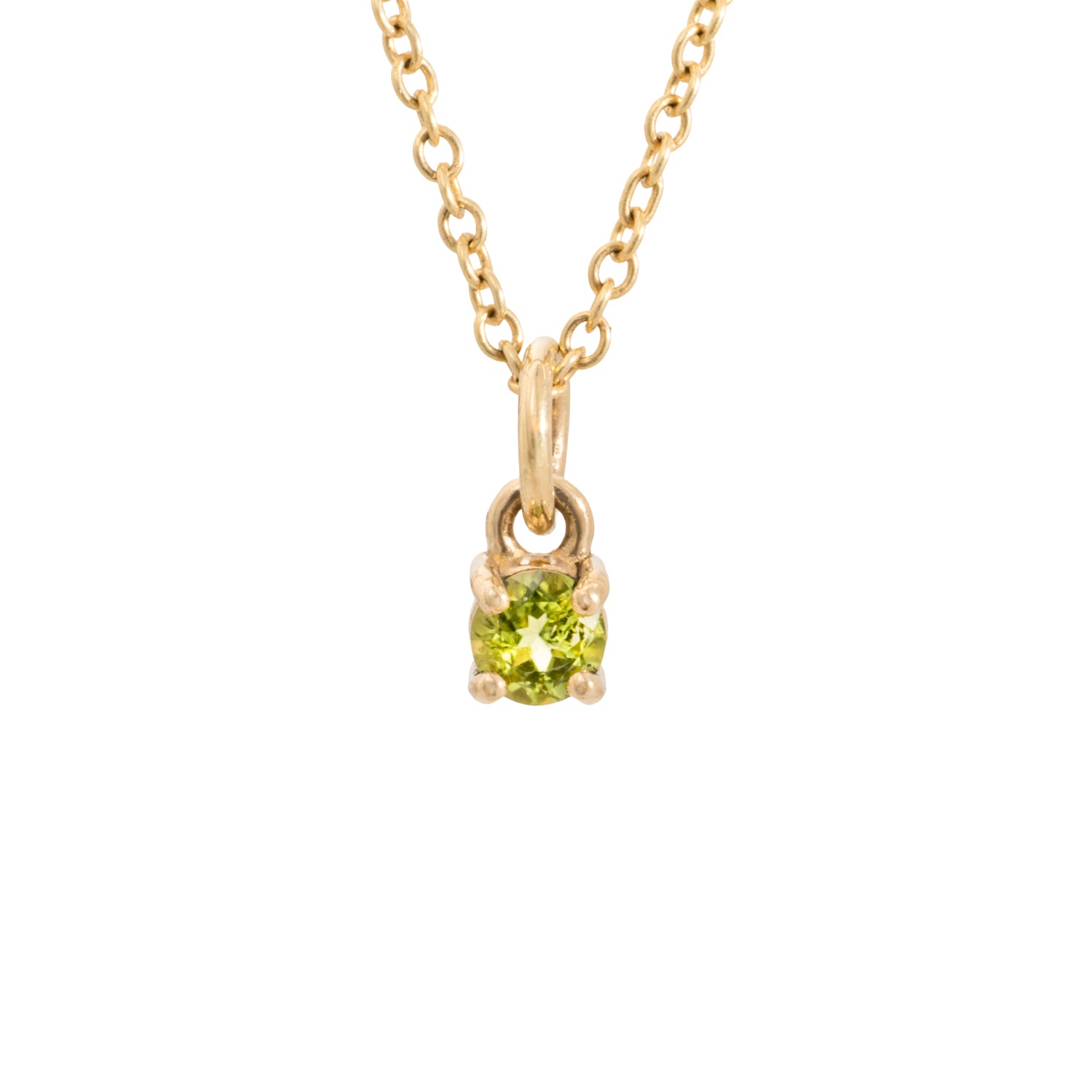 august birthstone pendant peridot