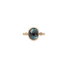 Azula - London Blue Topaz and Diamond Ring - Kat Cadegan