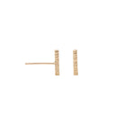 Bar 14k gold studs - Kat Cadegan