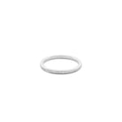 Bark 2mm Sterling Silver Wedding Band - Kat Cadegan Jewellery