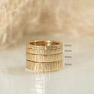Bark 3mm 14k Gold Wedding Band - Kat Cadegan Jewellery