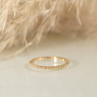 Beaded Wedding 14k Gold Band - Kat Cadegan Jewellery
