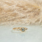 Blanca - salt & papper diamond 14k gold ring - Kat Cadegan Jewellery