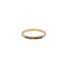 Black Diamond 14k Gold Band - Kat Cadegan Jewellery