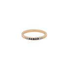 Blue Ombre Sapphire 14k Gold Band - Kat Cadegan Jewellery