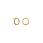 Circle 14k gold studs - Kat Cadegan