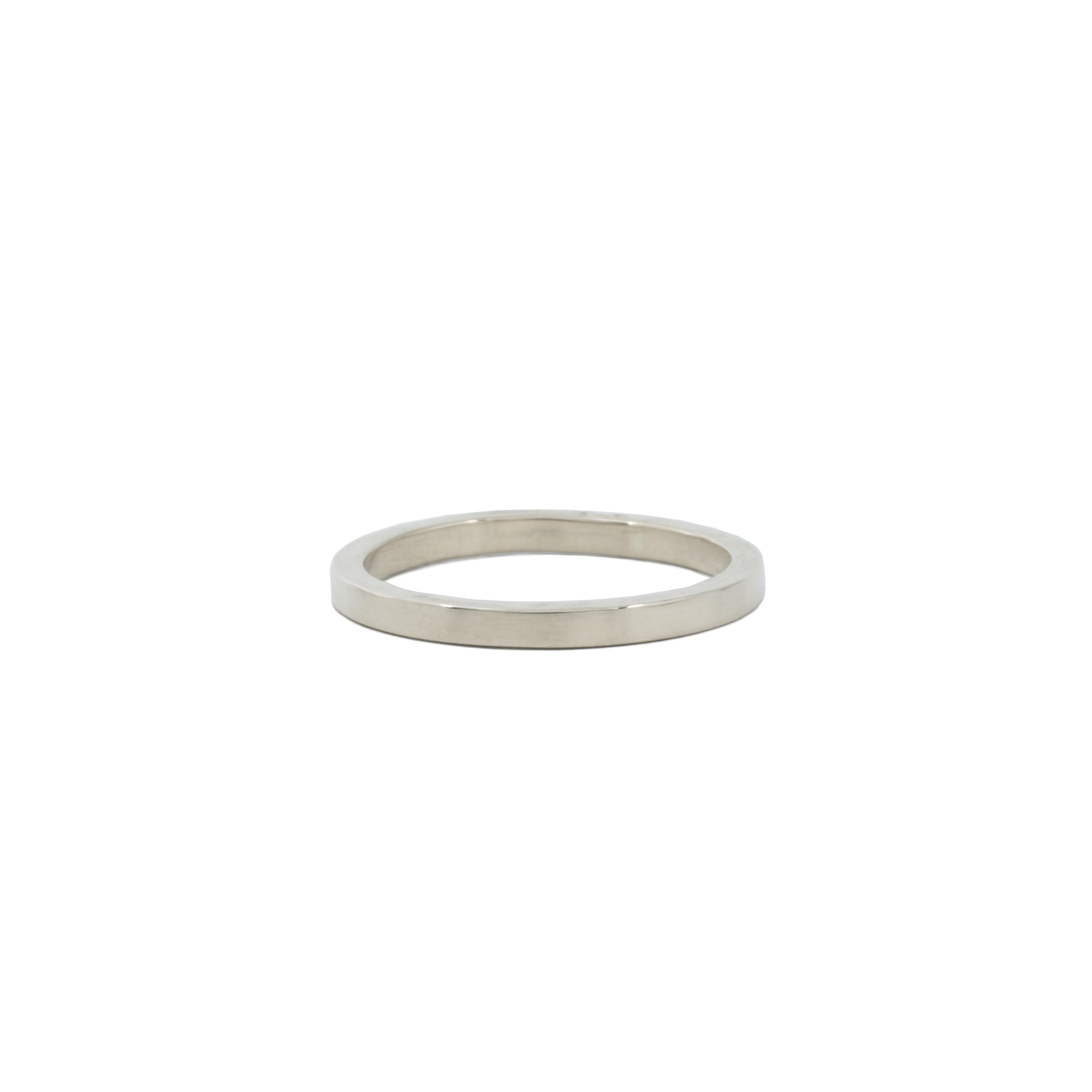 Classic 2mm Sterling Silver Wedding Band - Kat Cadegan Jewellery