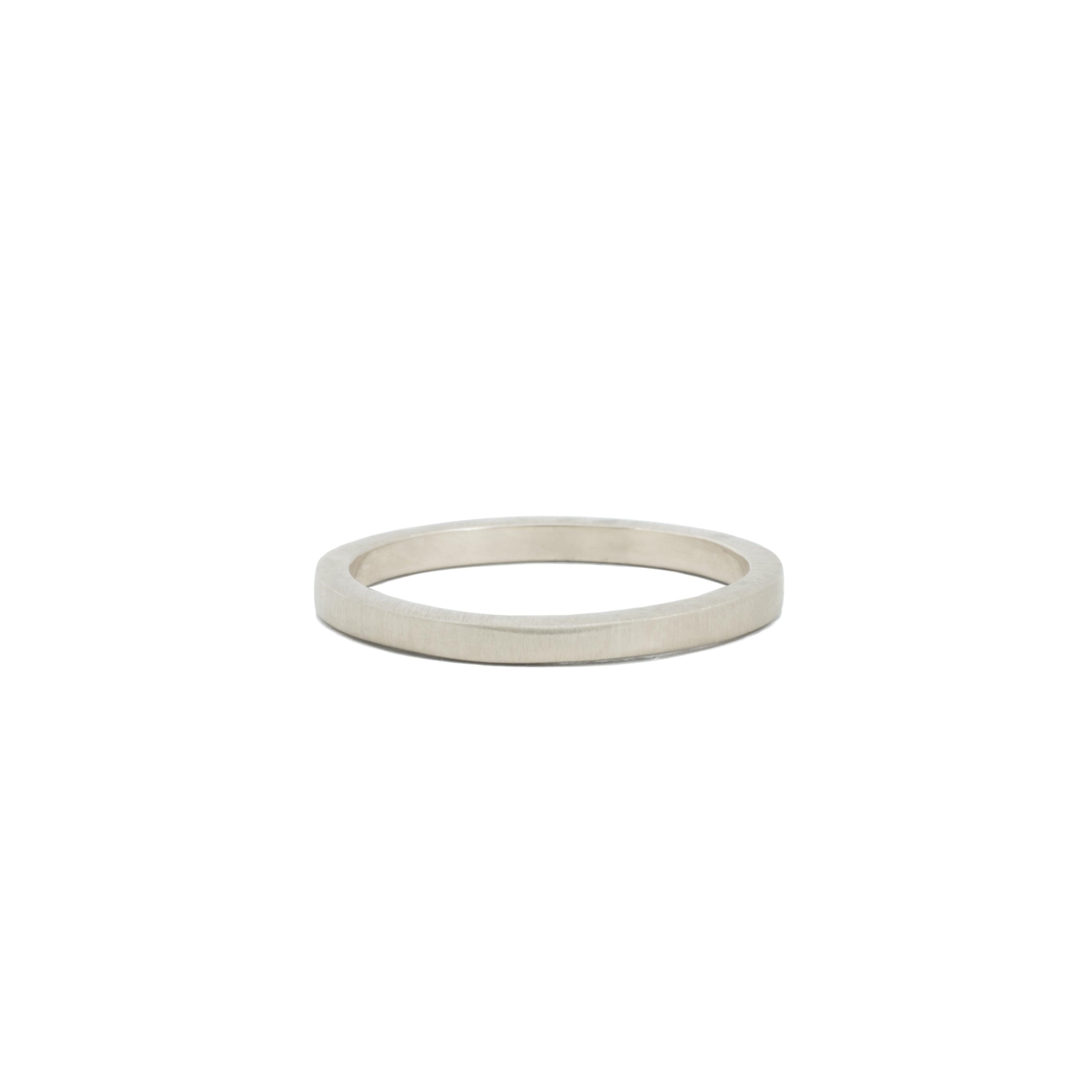 Classic 2mm Sterling Silver Wedding Band - Kat Cadegan Jewellery