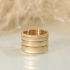 Classic 4mm gold Matte Finish Wedding Band - Kat Cadegan Jewellery
