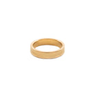 Classic 4mm gold Matte Finish Wedding Band - Kat Cadegan Jewellery