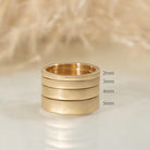 Classic Matte 3mm Gold Wedding Band - Kat Cadegan Jewellery