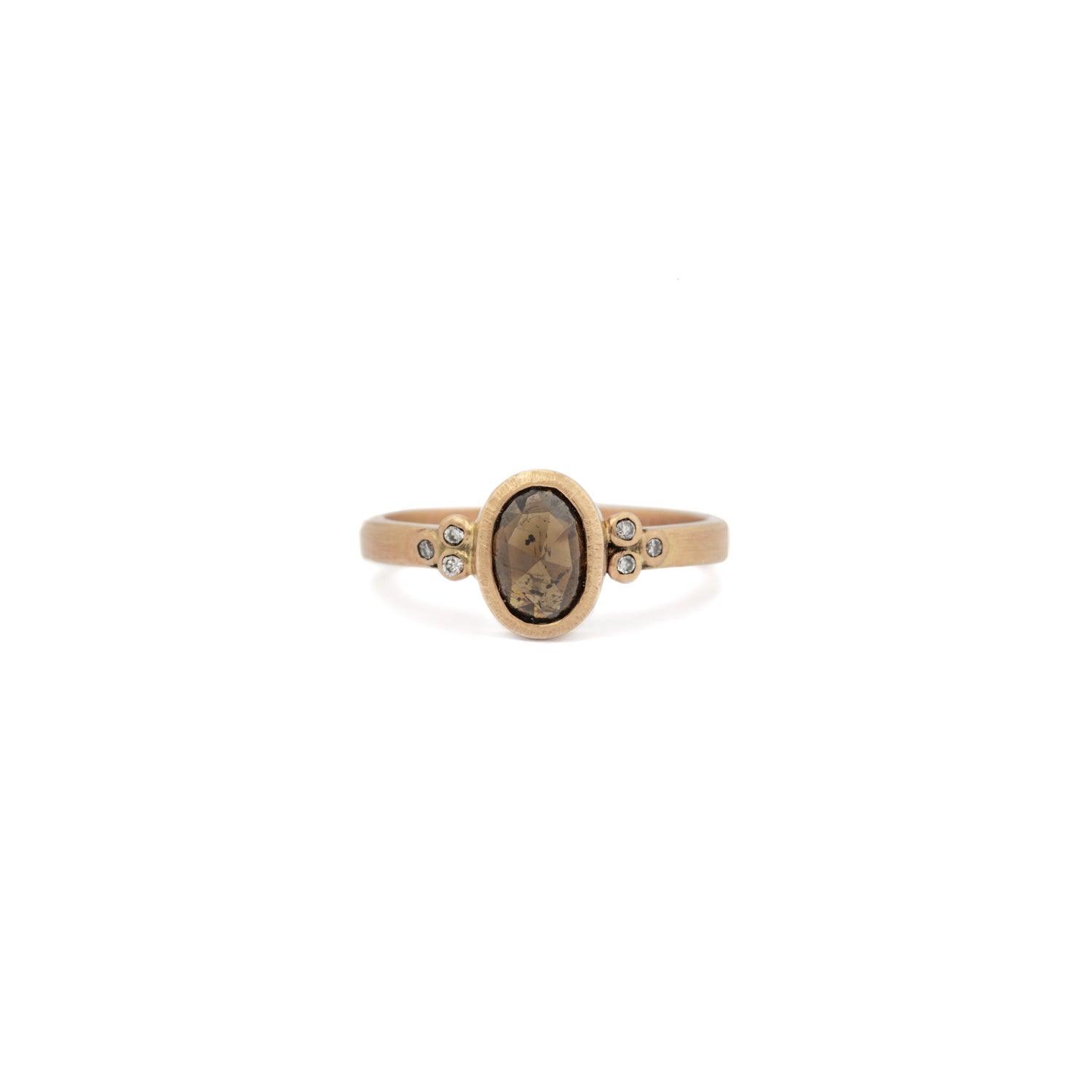 Cognac Diamond Ring - Kat Cadegan