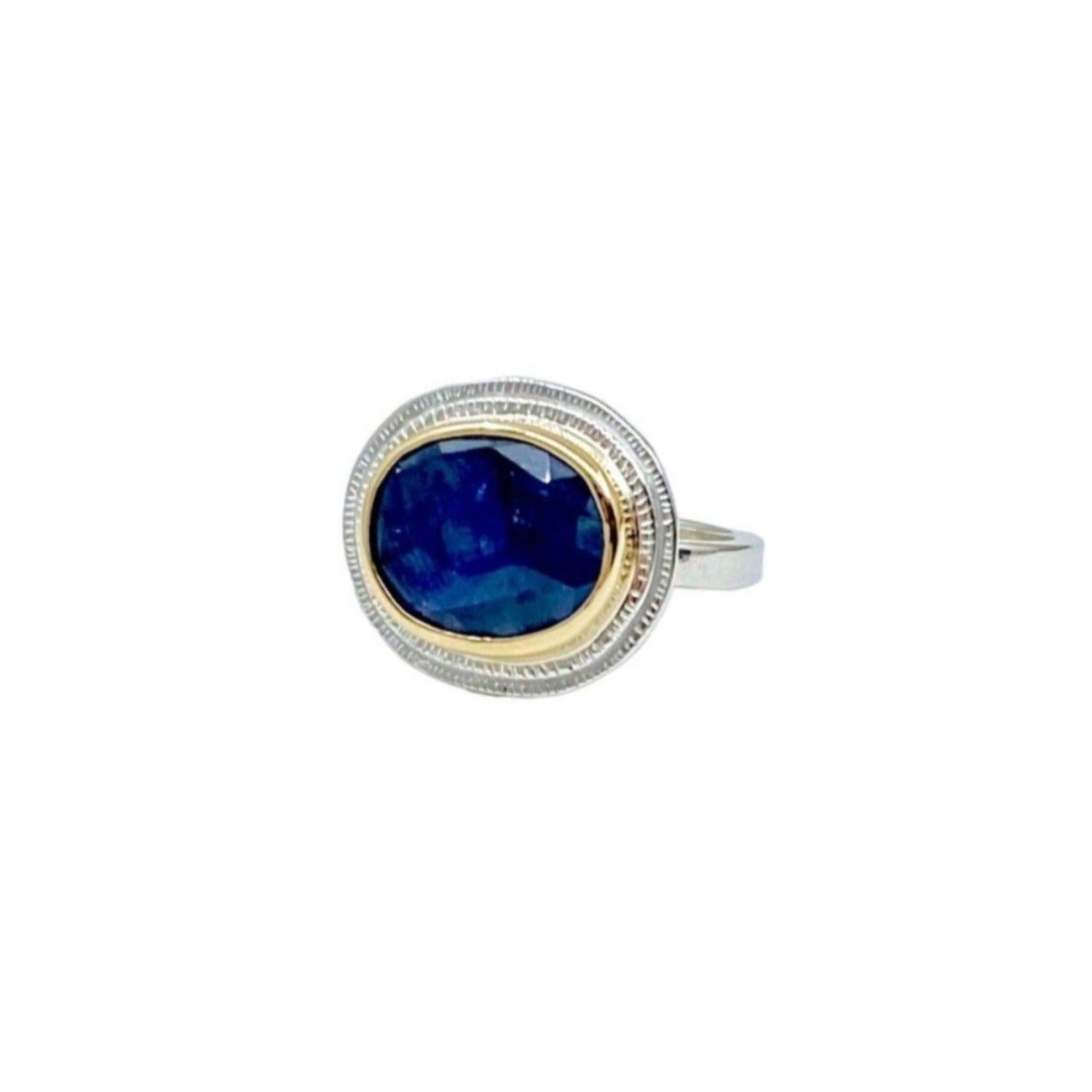Cora - Blue Sapphire Ring - Kat Cadegan