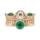 Custom 14k gold stacking rings, photo 1