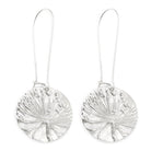 Dill Flower Earrings | Embossed Discs - Kat Cadegan