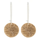 Dill Flower Earrings | Embossed Discs - Kat Cadegan