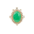 Elizabet - Chrysophrase ring - Kat Cadegan Jewellery
