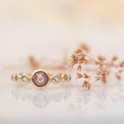 Elowyn - Zircon & Diamond Ring - Kat Cadegan