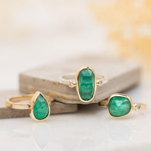 Elysium - Emerald Ring - Kat Cadegan Jewellery