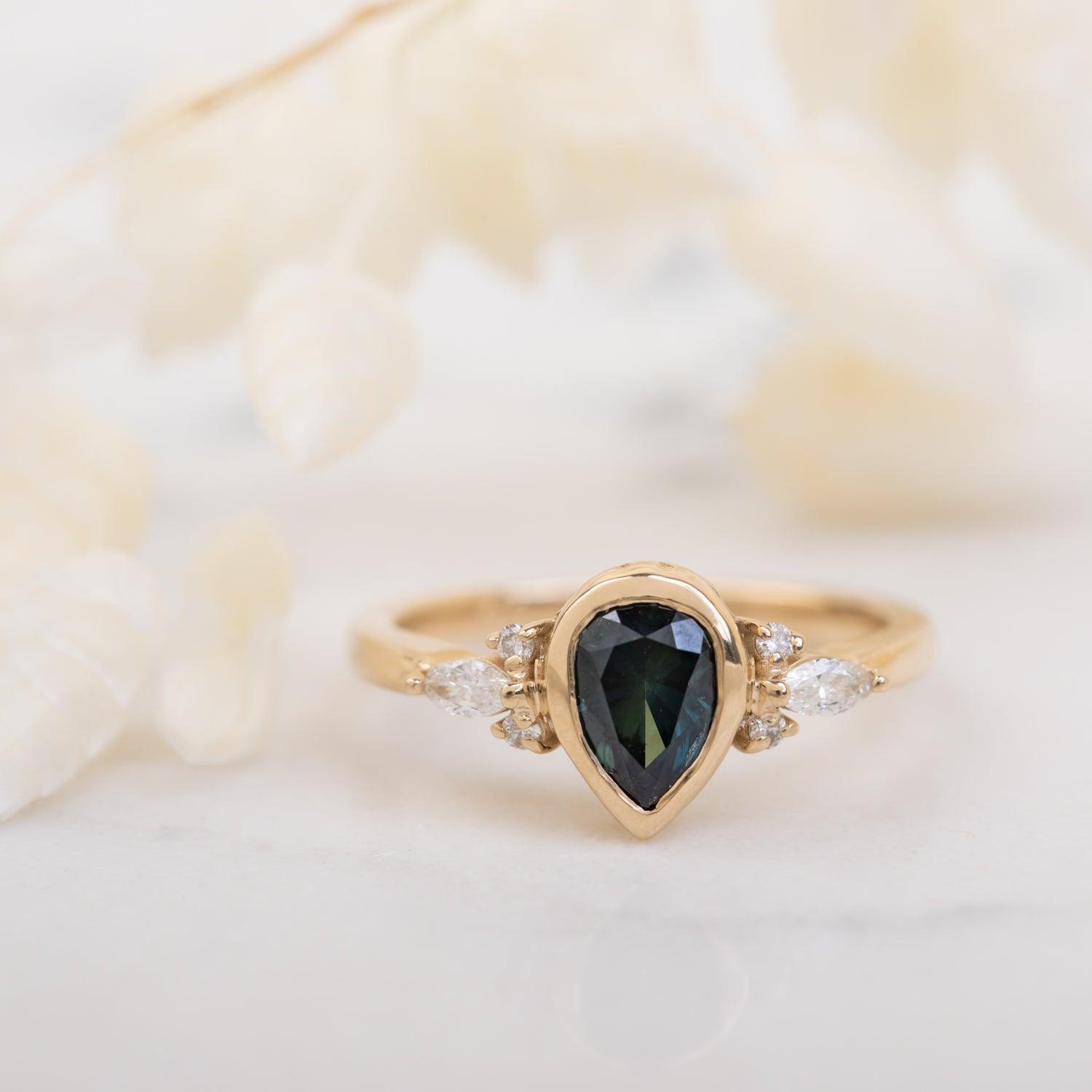Evelyn - Sapphire Ring - Kat Cadegan