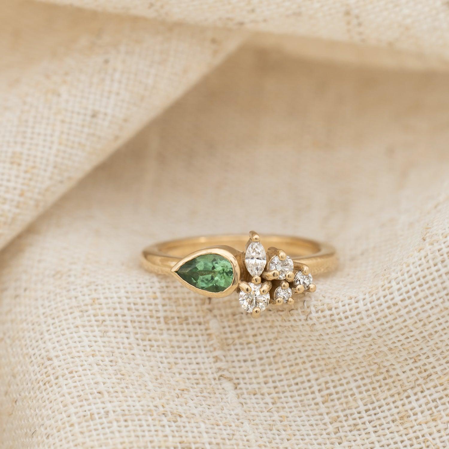Fiona - Green Tourmaline Ring