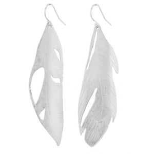 Flamingo Feather Earrings | Large - Kat Cadegan