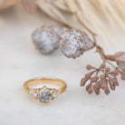 Frankie - Salt And Pepper Diamond Ring - Kat Cadegan