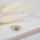 Frankie - Salt And Pepper Diamond Ring - Kat Cadegan