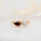 Garnet & Diamond Ring - Kat Cadegan