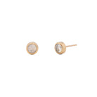 Gemstones Gold Studs - Kat Cadegan