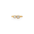 Gold Ring with 2 Diamonds - Kat Cadegan