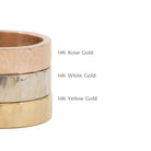 Hammered 4mm 14k gold wedding band - Kat Cadegan Jewellery