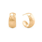 Hammered Hoops - 14k gold - Kat Cadegan
