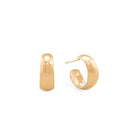 Hammered Hoops - 14k gold - Kat Cadegan