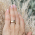 Harlow - Salt and Pepper Diamond cigar ring - Kat Cadegan