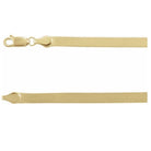 Herringbone Chain - 14kt Gold - Kat Cadegan