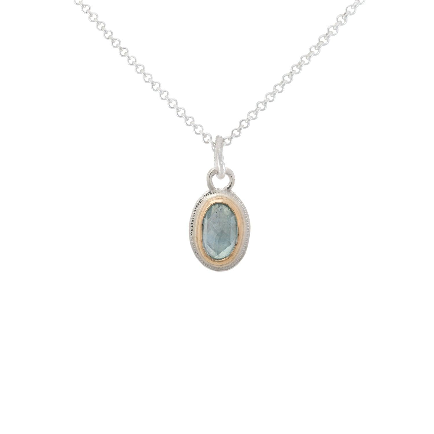 Isla - Aquamarine pendant - Kat Cadegan