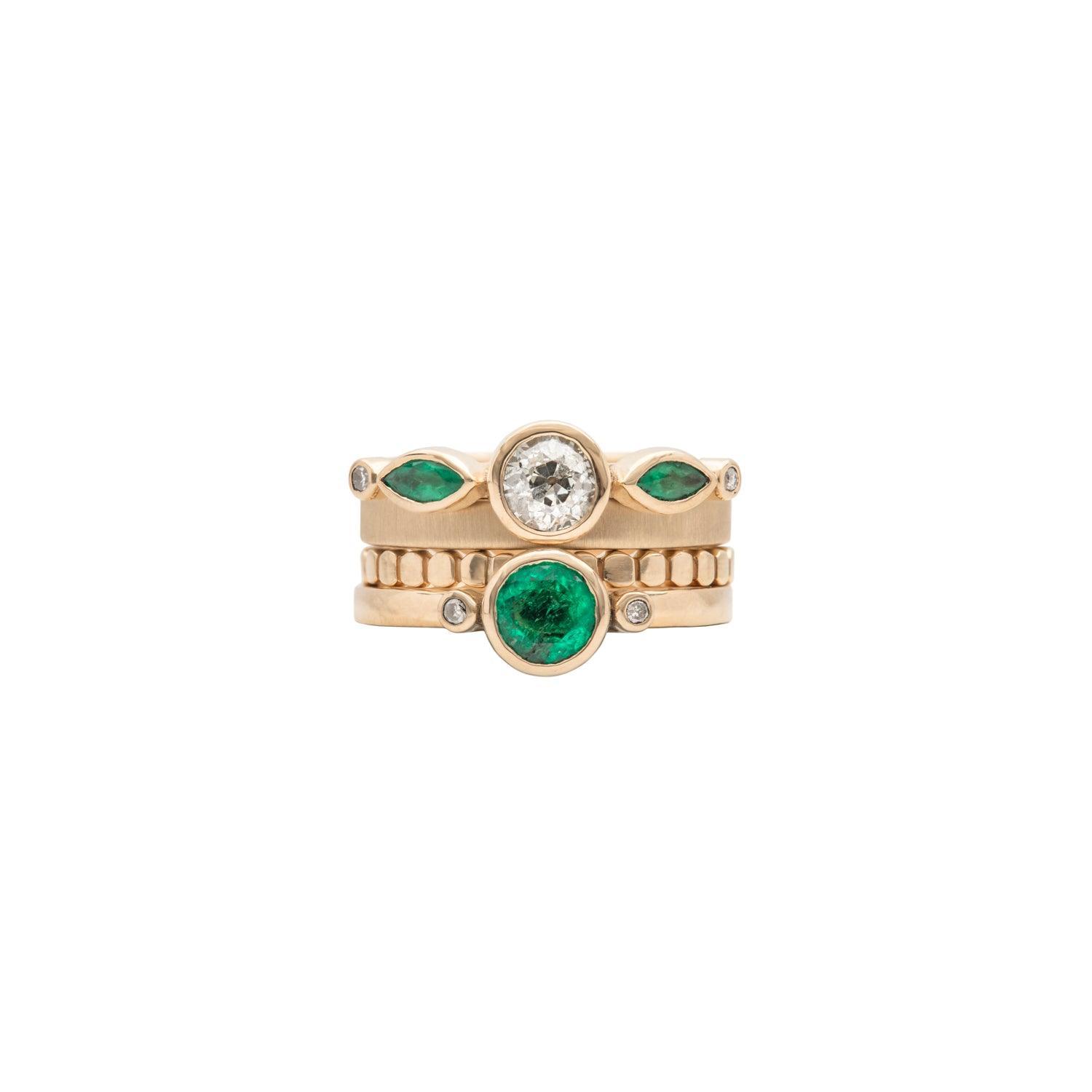Judith Meehan - 14k gold stacking rings - Kat Cadegan