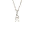 sterling silver birthstone pendant june pearl