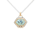 Laine - Peruvian Opal & Diamond Pendant - Kat Cadegan