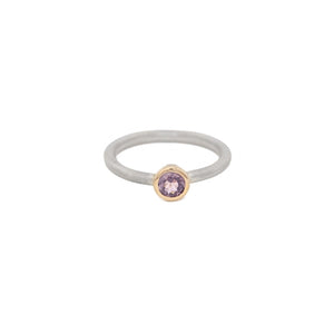 Lavender Spinel stacker ring - Kat Cadegan