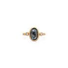 Lillian - London Blue Topaz Ring - Kat Cadegan