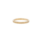 Linear 2mm gold wedding band - Kat Cadegan Jewellery