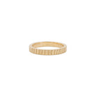 Linear 3mm Gold Wedding Ring - Kat Cadegan Jewellery